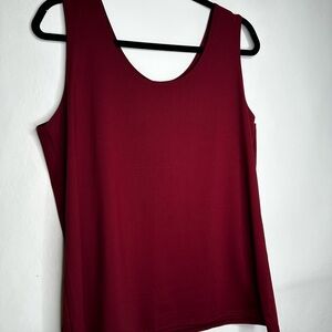 Chico's Deep Red Sleeveless Tank